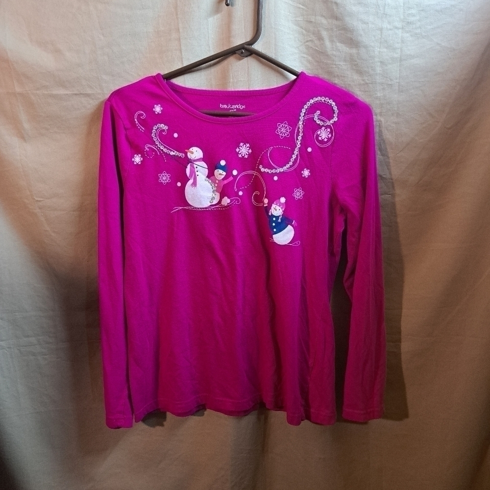 Breckenridge long sleeve snowman T-shirt PS